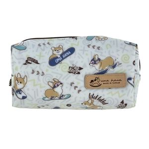 Waterproof Corgi Rectangle Makeup Cosmetic Bag